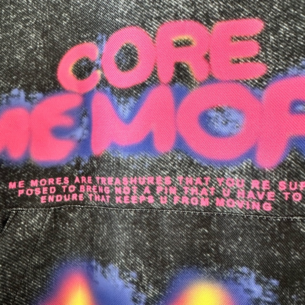 Core Memory Men’s Hoodie - Black with Multicolor Accents - Picture 3 of 3